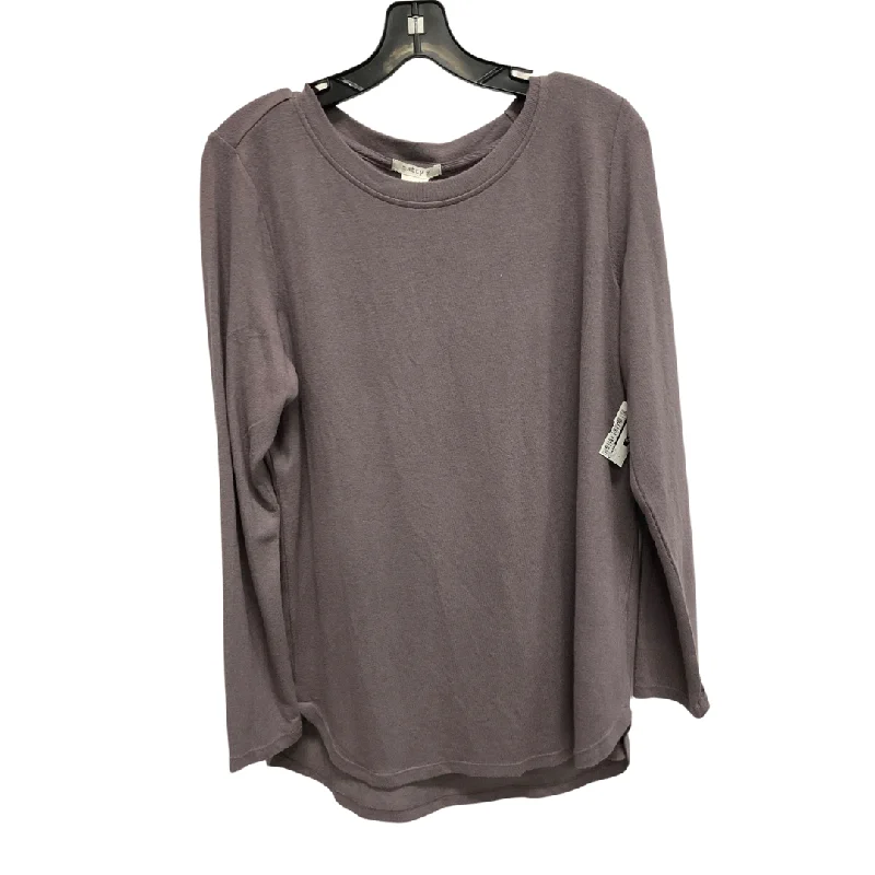 women's tops for cocktail partiesTop Long Sleeve By Matty M In Purple, Size: L