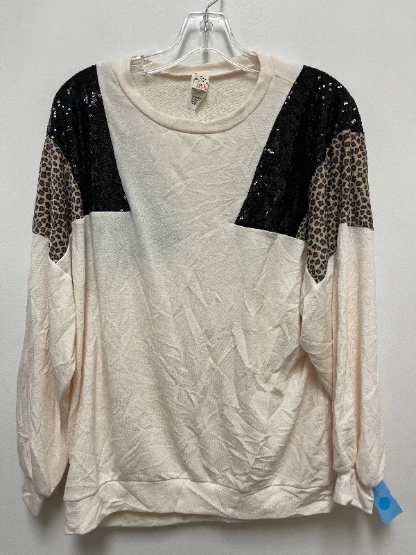 women's tops for those who prefer classic over trendy stylesTop Long Sleeve By 7th Ray In Cream, Size: L