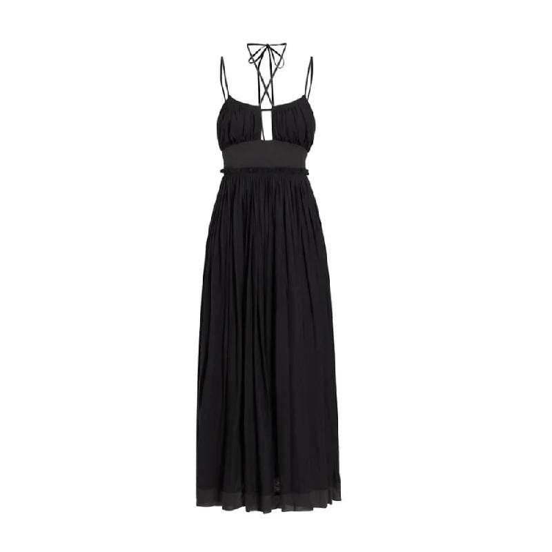 Bridesmaid DressUlla Johnson Women's Freya Solid Black Jersey Midi Dress