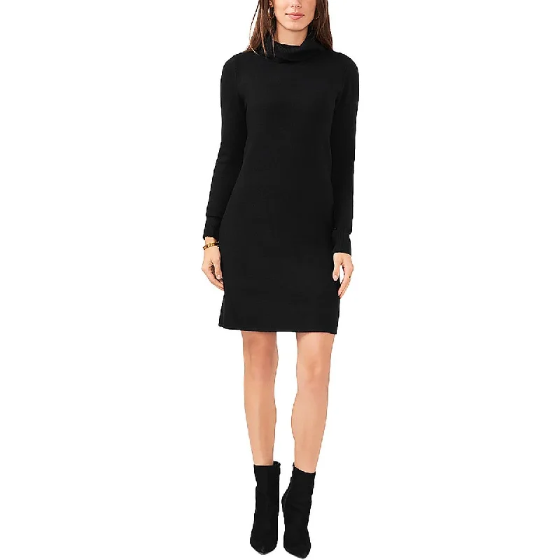 Casual Chic DressVince Camuto Womens Turtleneck Mini Sweaterdress