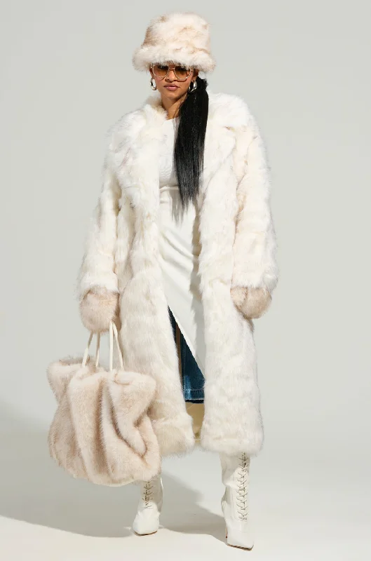 women's coats for glamorous eveningsTOASTED MARSHMALLOW FUR COAT