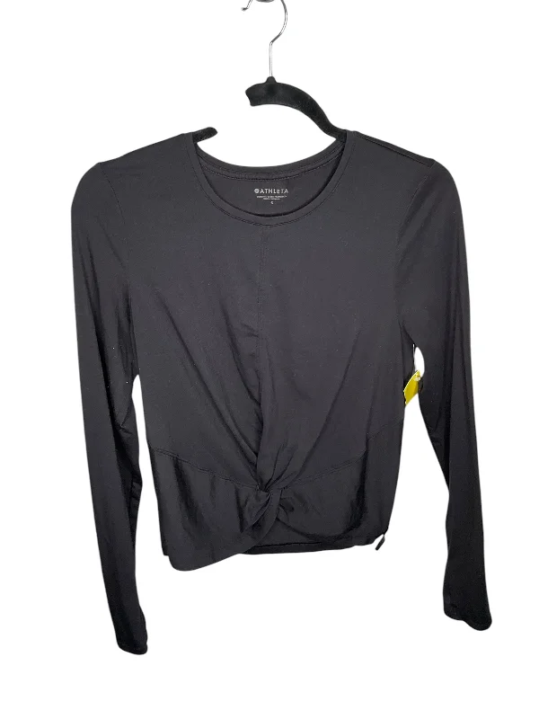 women's tops for statement-making outfitsTop Long Sleeve By Athleta In Black, Size: S