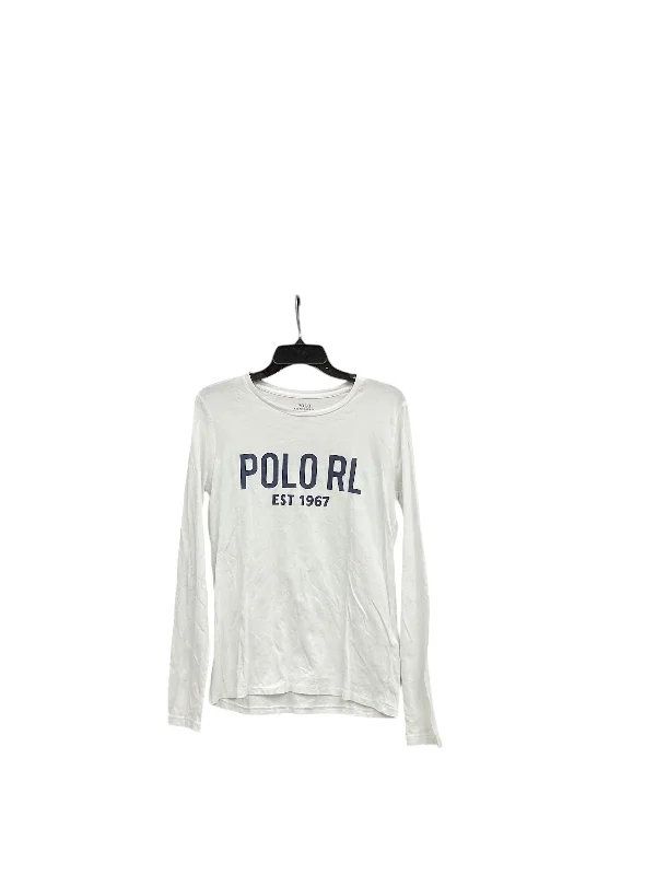 women's tops for cocktail partiesTop Long Sleeve By Polo Ralph Lauren In White, Size: M