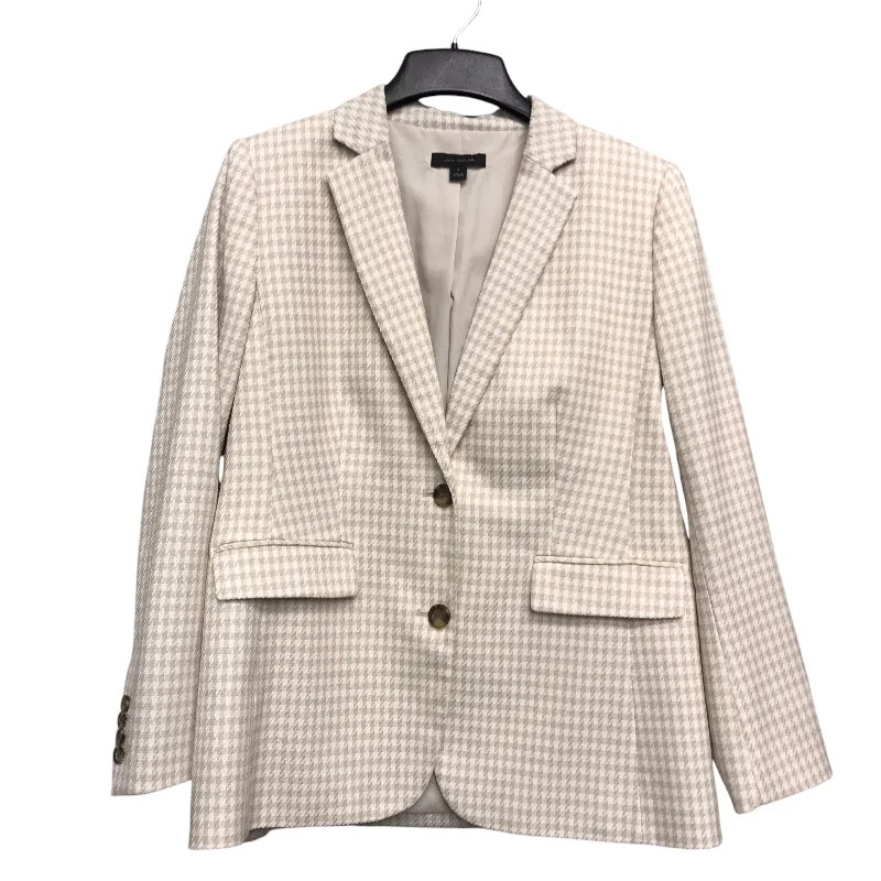 affordable women's coatsBlazer By Ann Taylor In Tan & White, Size:M