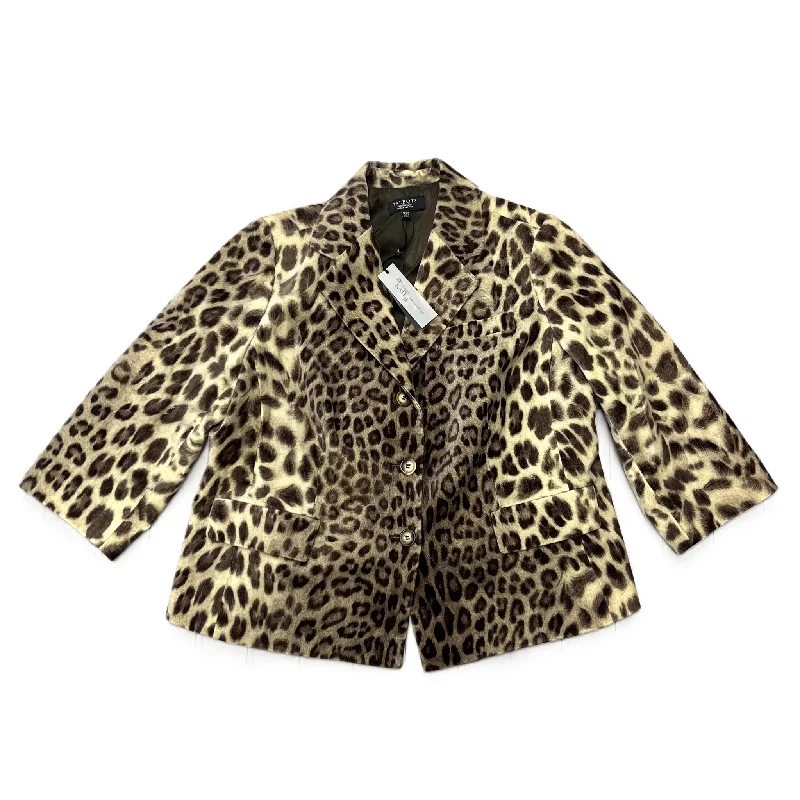 women's coats for cozy nights inBlazer By Talbots In Animal Print, Size: 1x