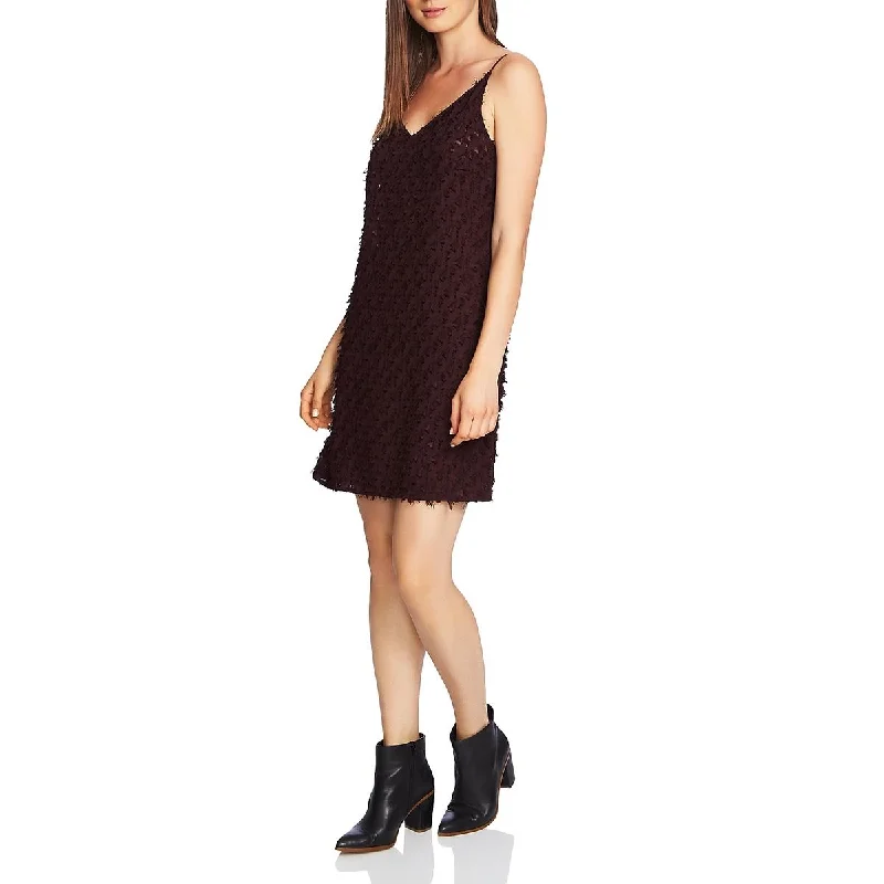 Solid Color Dress1.State Womens Fringe Mini Slip Dress