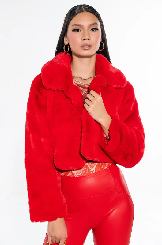 women's coats for those who value both style and comfortDAYANNE PLUSH FAUX FUR JACKET