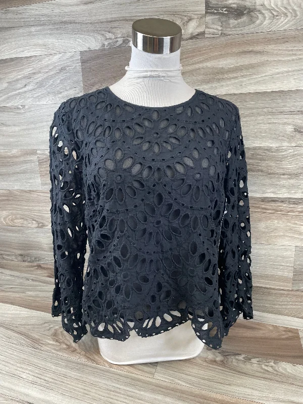 women's tops for relaxed weekendsTop Long Sleeve By Ann Taylor In Black, Size: S