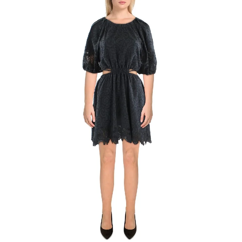 Glamour DressJonathan Simkhai Womens Embroidered Mini Fit & Flare Dress