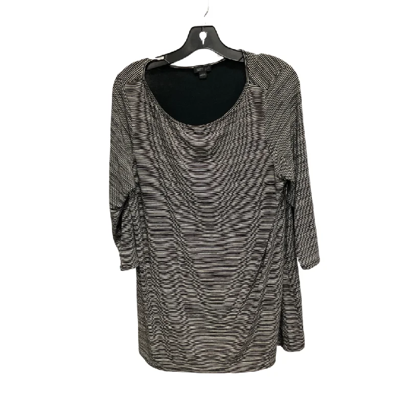 women's tops for relaxed weekendsTop Long Sleeve By J. Jill In Striped Pattern, Size: L