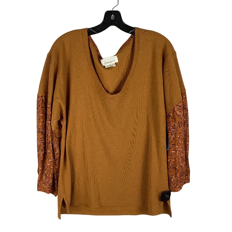 women's tops for creating capsule wardrobesTop Long Sleeve By Anthropologie In Yellow, Size: Xs