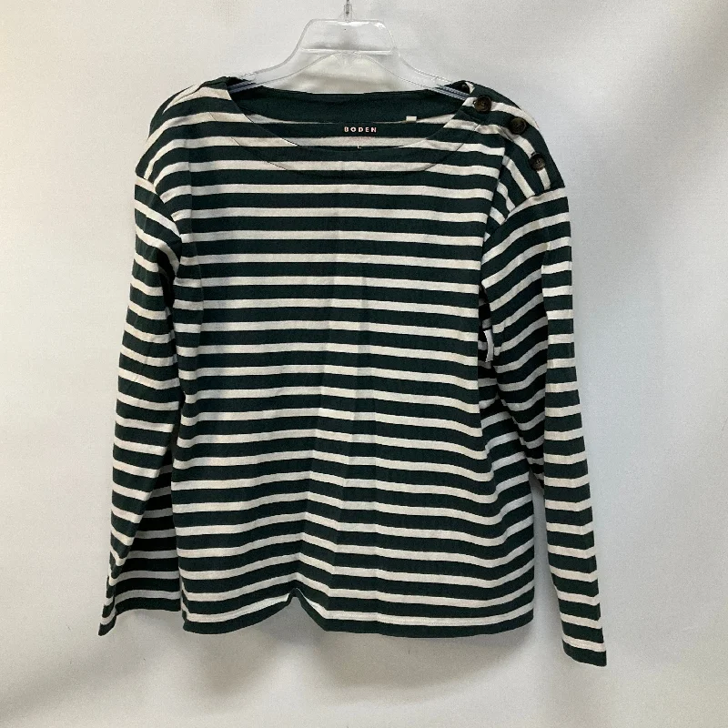 women's tops for those who love to dress up their casual looks with stylish topsTop Long Sleeve By Boden In Striped Pattern, Size: 14