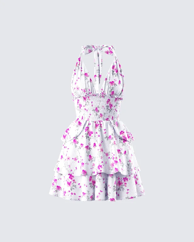 women's floral dressesMahin Floral Print Mini Dress