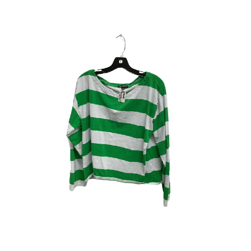 women's tops for maximalist fashion loversTop Long Sleeve Basic By J. Crew In Green, Size: L