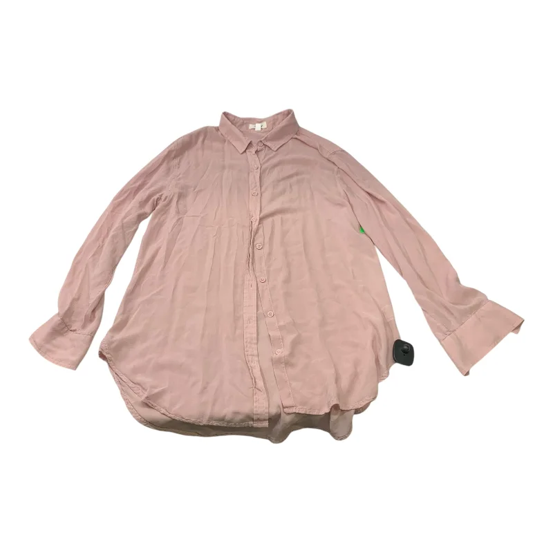 women's tops for glamorous eveningsTop Long Sleeve Basic By Tousyea In Pink, Size: M