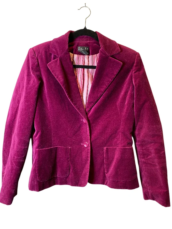 women's coats for glamorous eveningsBlazer By Rafaella In Purple, Size: 6