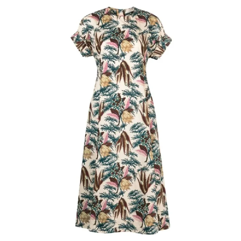 Button-Down DressUlla Johnson Devon Floral Poplin Fit & Flare Midi Dress, Wildflower