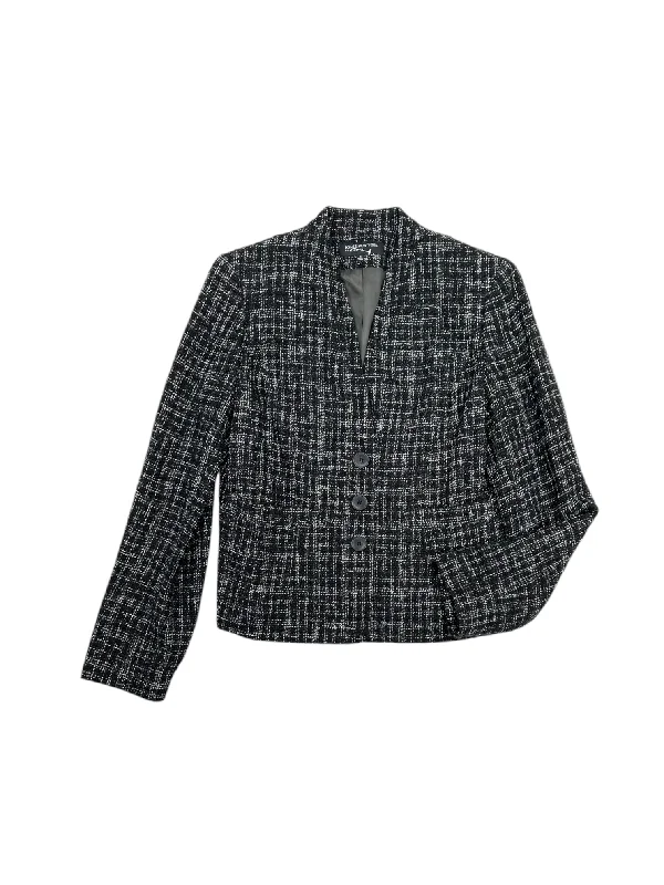 women's coats with zippersBlazer By Jones New York In Black & White, Size: 4