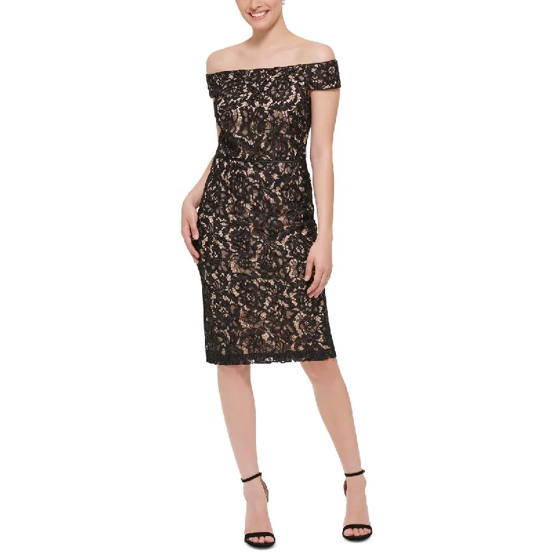 Tall Women DressVince Camuto Womens Petites Lace Mini Cocktail and Party Dress