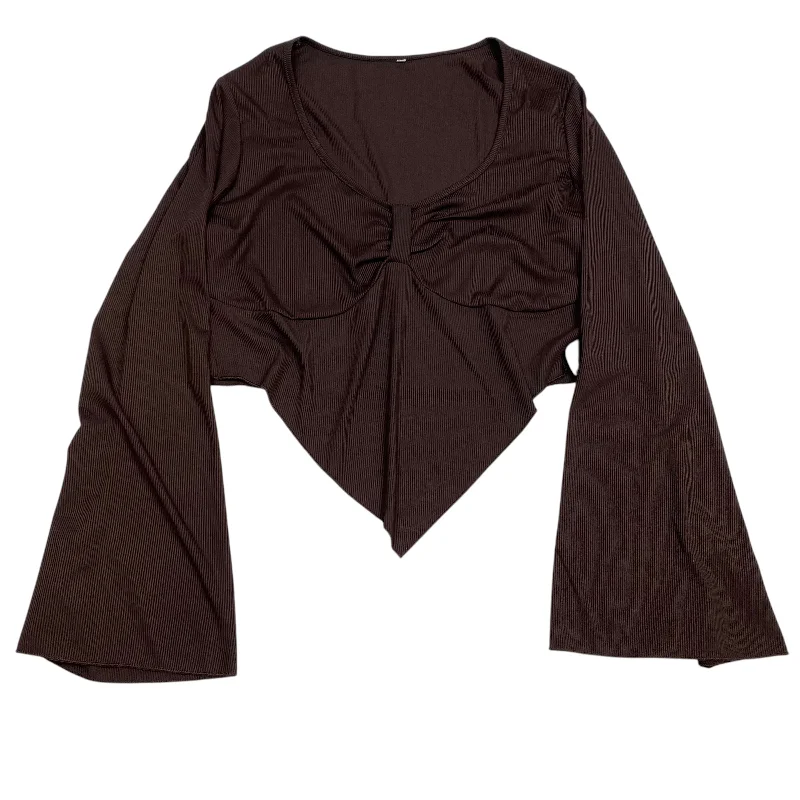 women's tops for those who want to stay updated with the latest fashion trendsTop Long Sleeve By Clothes Mentor In Brown, Size: Xxl