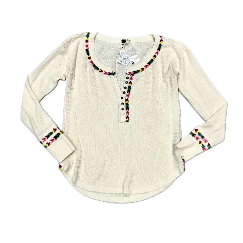 women's tops for summer festivalsTop Long Sleeve By We The Free In Cream, Size: Xs