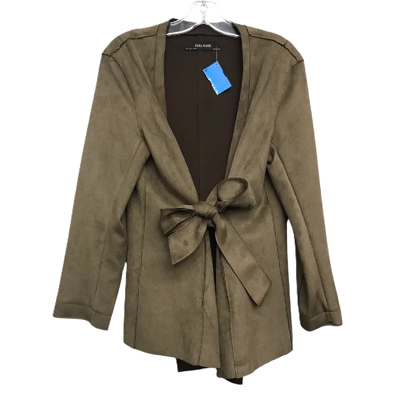 women's coats for those who love to experiment with fashionBlazer By Zara Basic In Green, Size: L