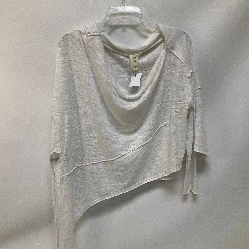 women's tops made from cottonTop Long Sleeve By Free People In White, Size: S