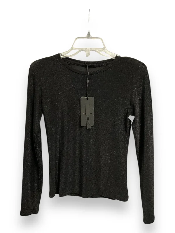 women's tops with flutter sleevesTop Long Sleeve By Gibson In Black, Size: S