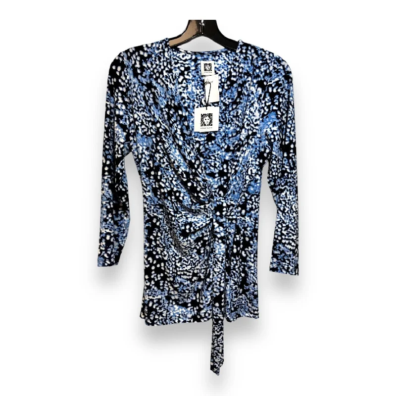 women's tops for those who want to create outfits that reflect their personal style and sense of fashionTop Long Sleeve By Anne Klein In Print, Size: S