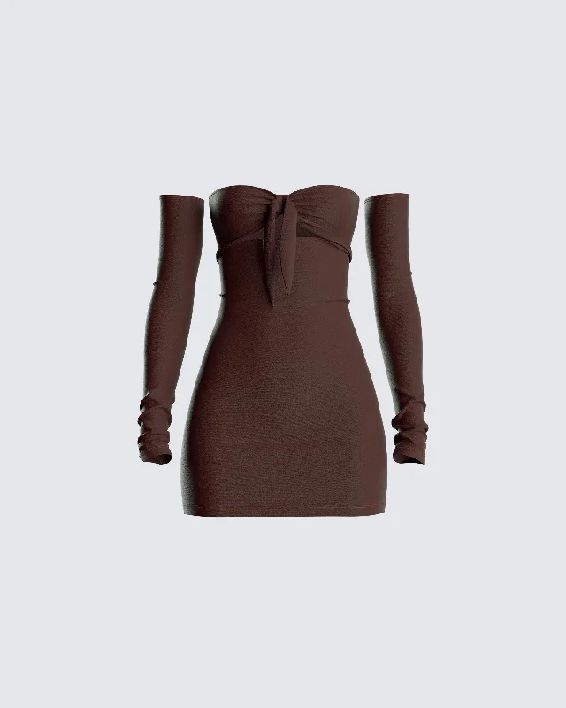 women's midi dressesEmsley Brown Tie Mini Dress