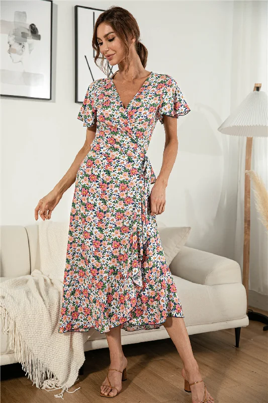 Bow-Tie DressMind Over Matter Paisley Wrap Maxi Dress