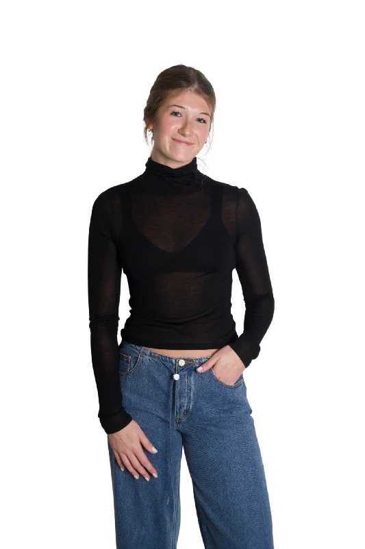 women's tops for those who want to stay warm and stylish during colder weatherHayes Top in Black