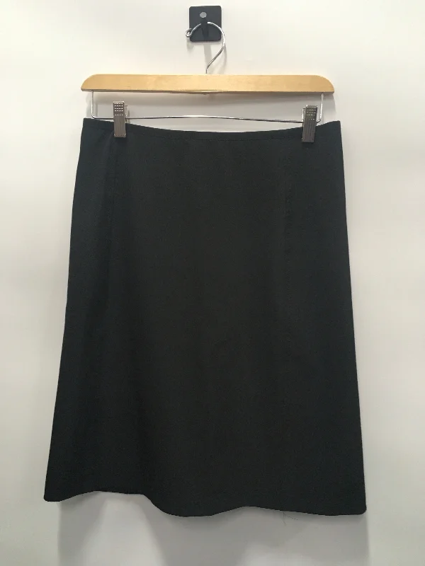 women's classic chiffon skirtsBlack Skirt Midi Adrienne Vittadini, Size 8