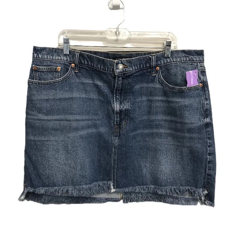 women's classic chiffon skirtsBlue Denim Skirt Mini & Short By Lucky Brand, Size: 20