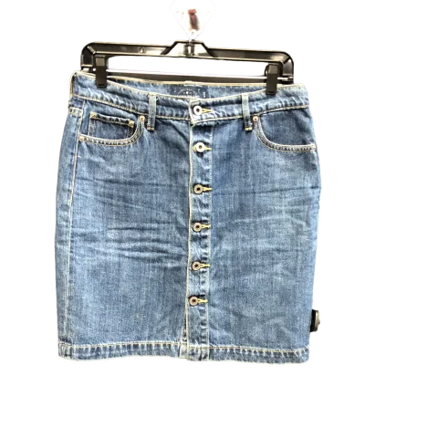 women's elastic waist skirtsBlue Denim Skirt Mini & Short Lucky Brand, Size 8