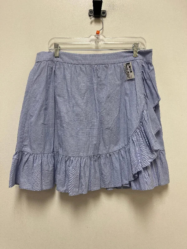 women's striped skirtsBlue Skirt Designer Kate Spade, Size 14