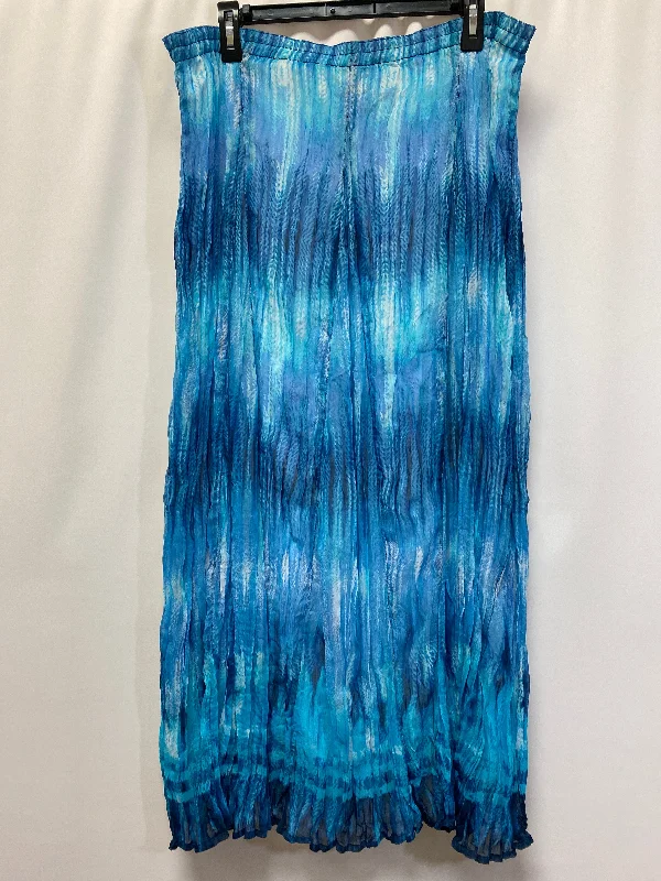 women's evening skirtsBlue Skirt Maxi Chicos, Size Xl