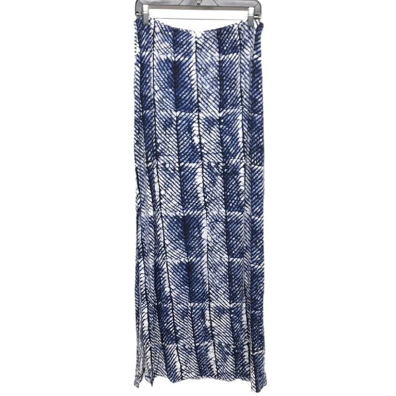 women's stretch skirtsBlue & White Skirt Maxi Michael By Michael Kors, Size 1x