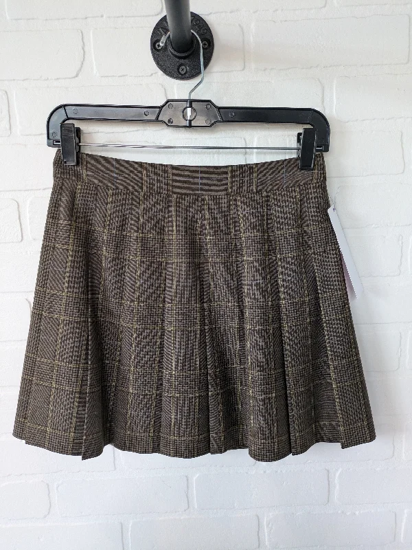 women's wool pencil skirts for winter formal eventsBrown Skirt Mini & Short Cmb, Size 4