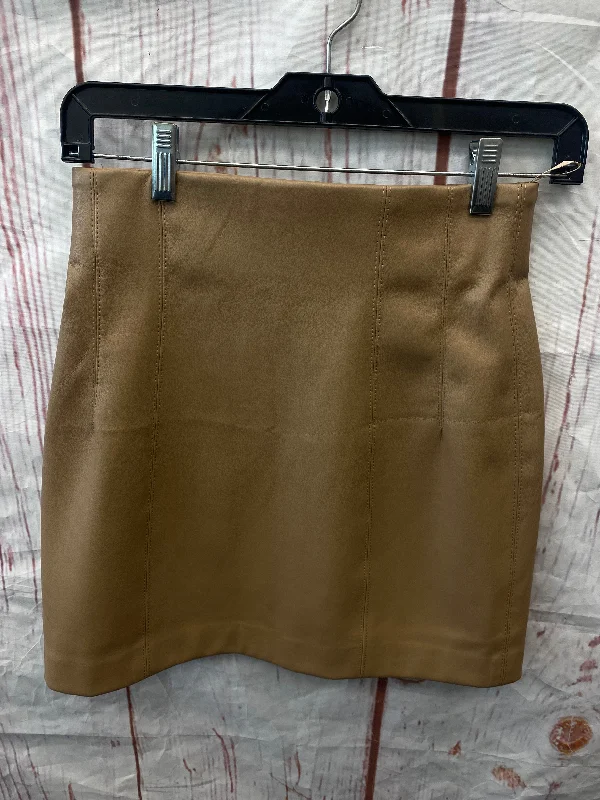 women's elegant skater skirtsBrown Skirt Mini & Short Zara, Size S