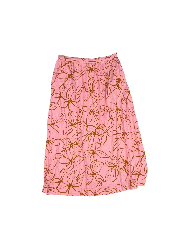 women's high-waisted skirtsFloral Print Skirt Midi PETAL + PUP, Size Xl