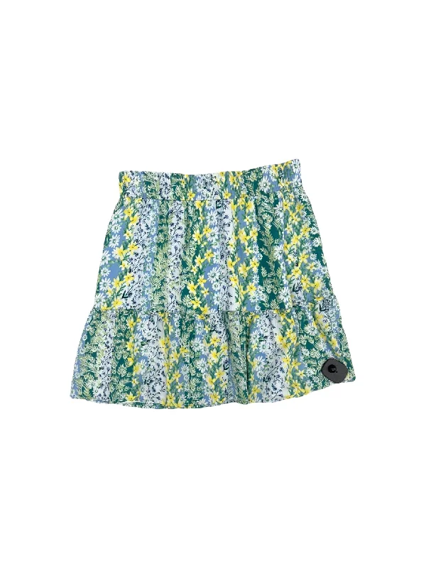 women's striped skirtsFloral Print Skirt Mini & Short Loft, Size S