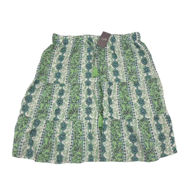 women's woven A-line skirts for summerGreen Skirt Midi J. Jill, Size S