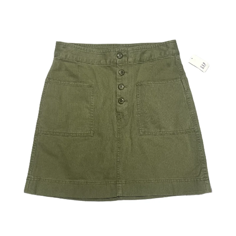 women's classic chiffon skirtsGreen Skirt Mini & Short By Gap, Size: 4