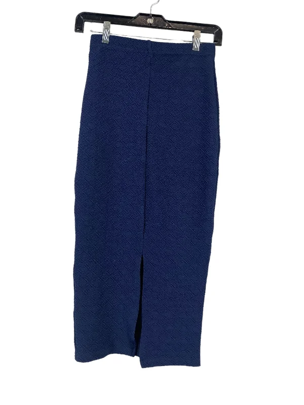 women's stretchy maxi skirts for dancingNavy Skirt Midi Shein, Size S