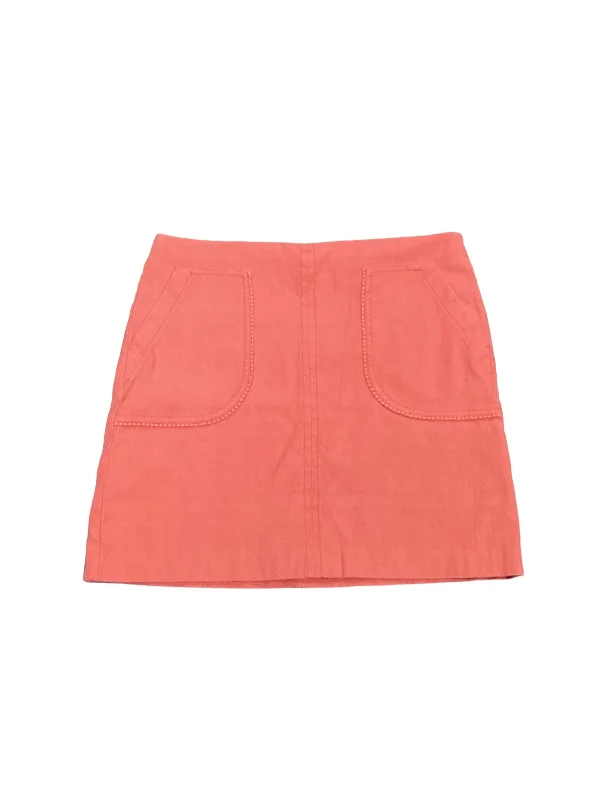 women's pencil skirtsOrange Skirt Midi Loft, Size 14