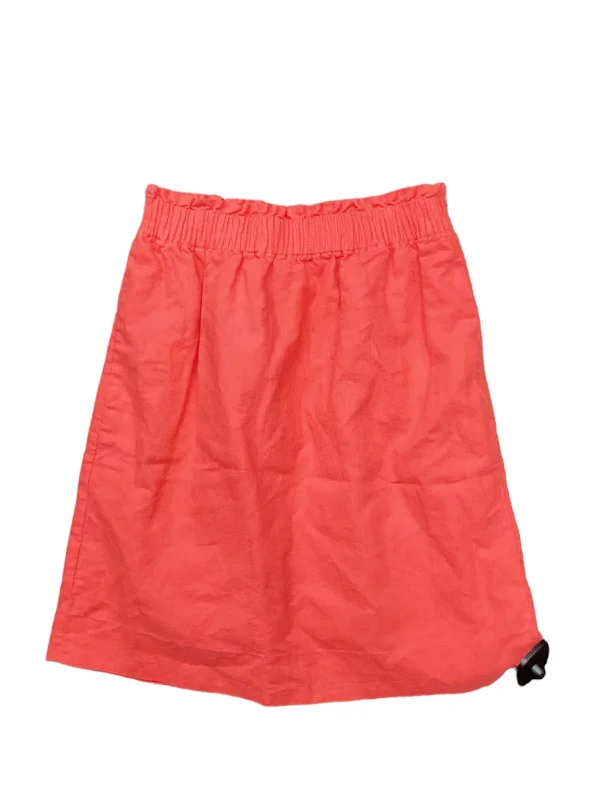 women's handmade casual skirtsOrange Skirt Mini & Short J. Crew, Size 00