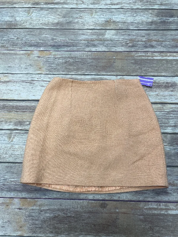 women's elegant skater skirtsOrange Skirt Mini & Short Mng, Size M