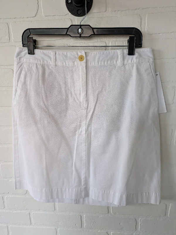 women's woven A-line skirts for summerWhite Skirt Mini & Short Talbots, Size 10petite