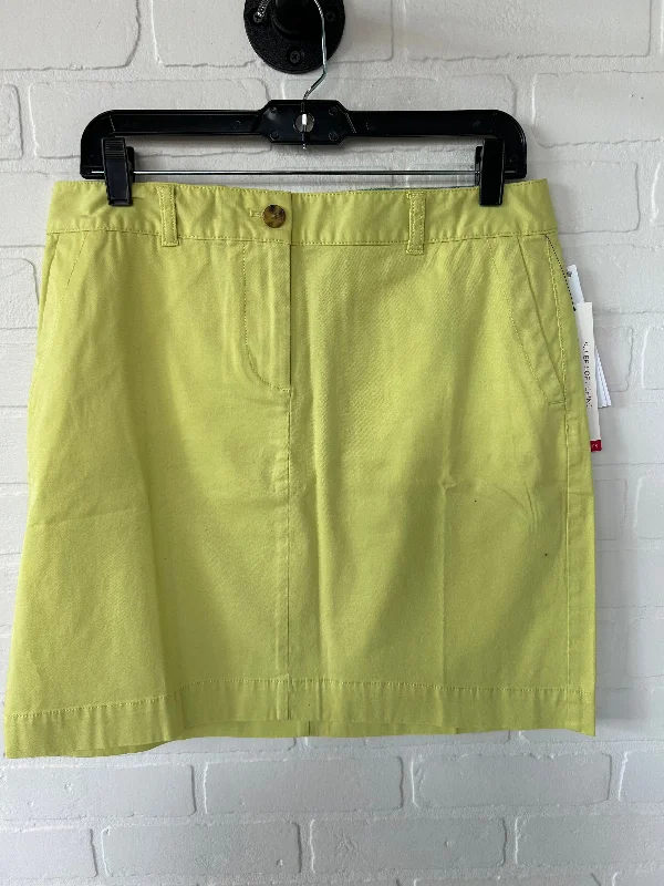 women's retro denim skirtsYellow Skirt Mini & Short Talbots, Size 10petite